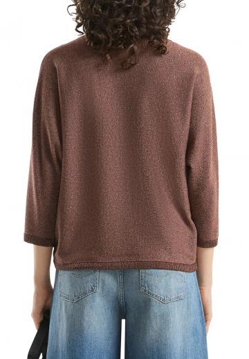 Пуловер с рукавом три четверти