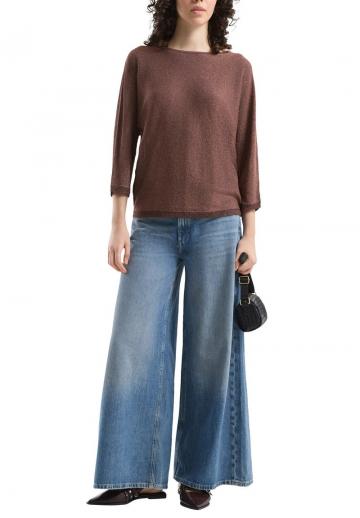 Пуловер с рукавом три четверти