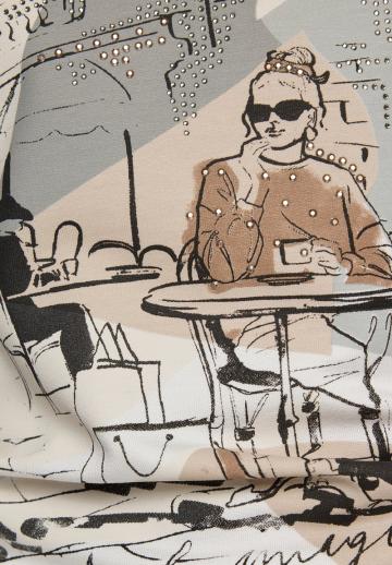 Майка с рукавом три четверти