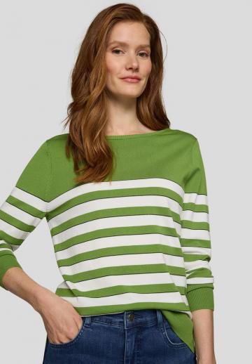 Пуловер в полоску