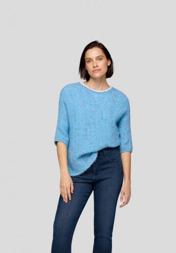 Пуловер с рукавом три четверти