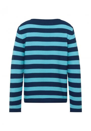 Пуловер в полоску