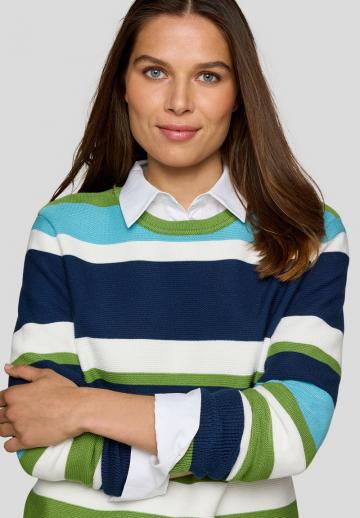 Пуловер в полоску