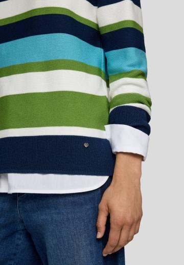 Пуловер в полоску