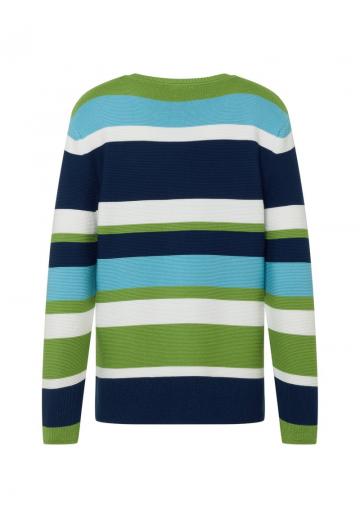 Пуловер в полоску