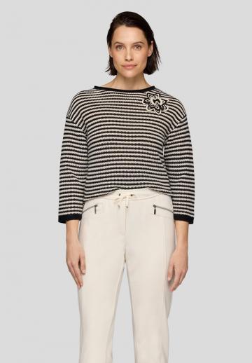 Пуловер с рукавом три четверти