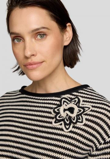 Пуловер с рукавом три четверти