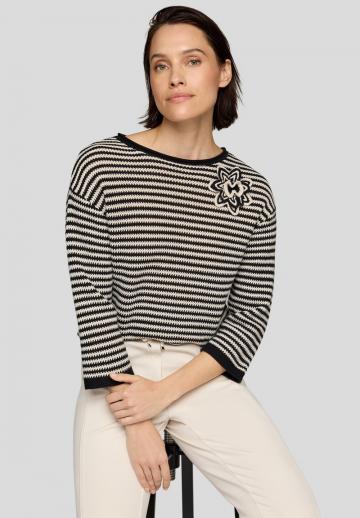 Пуловер с рукавом три четверти