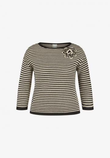 Пуловер с рукавом три четверти