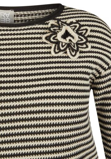 Пуловер с рукавом три четверти