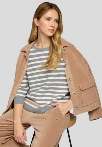 Пуловер с рукавом три четверти