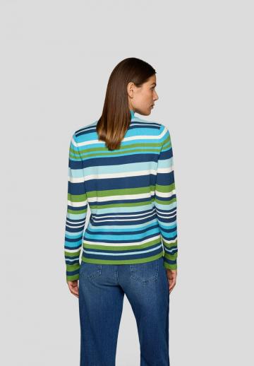 Пуловер в полоску