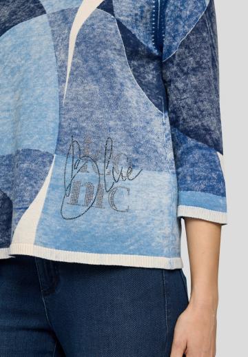 Пуловер с рукавом три четверти