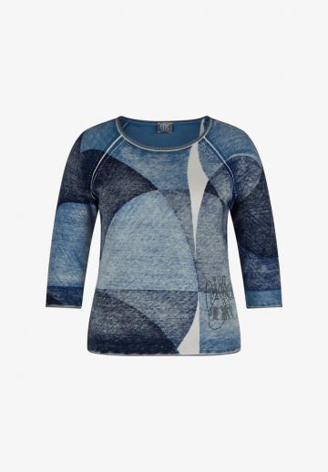 Пуловер с рукавом три четверти