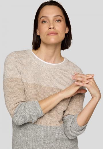 Пуловер в полоску