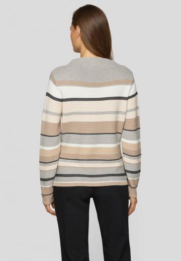 Пуловер в полоску