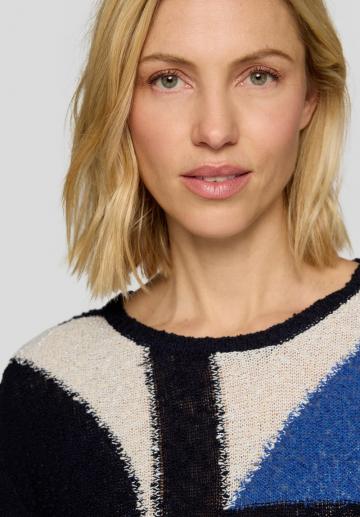 Пуловер с рукавом три четверти