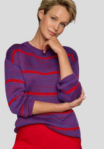 Пуловер в полоску