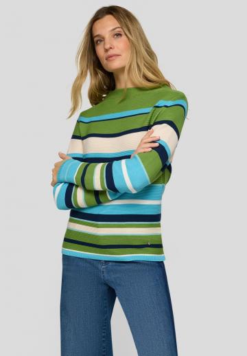 Пуловер в полоску