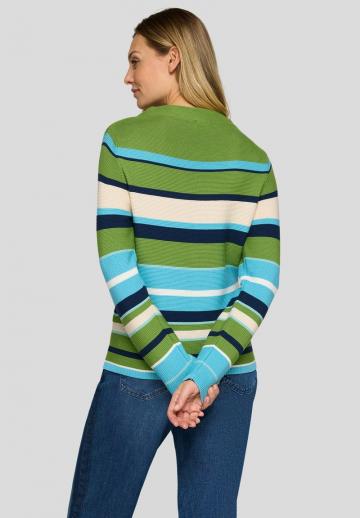 Пуловер в полоску