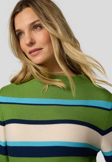 Пуловер в полоску