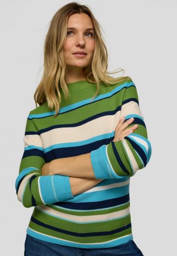 Пуловер в полоску