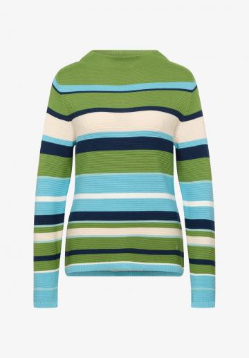 Пуловер в полоску