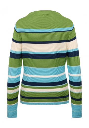 Пуловер в полоску