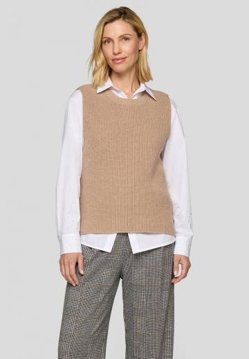 Пуловер без рукавов