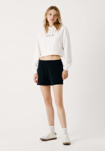 Пуловер с капюшоном