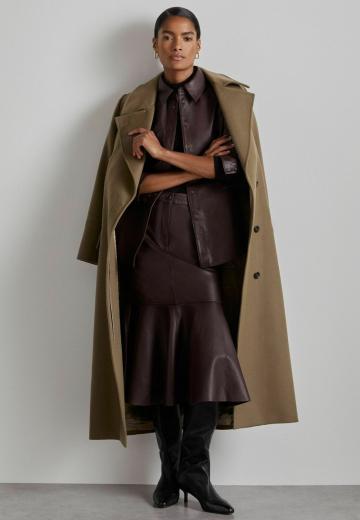 Кожаное пальто