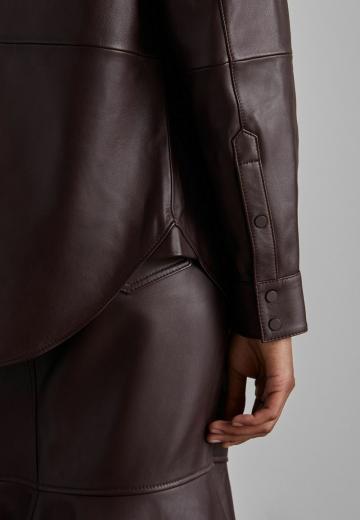 Кожаное пальто