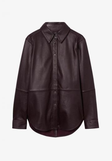 Кожаное пальто