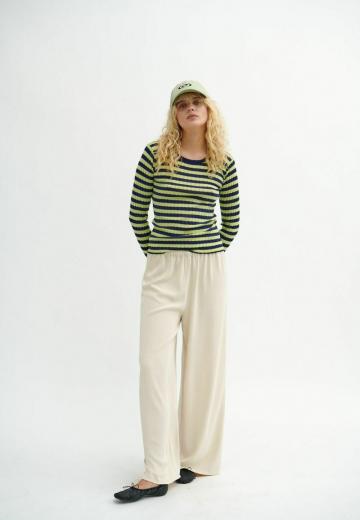 Пуловер в полоску