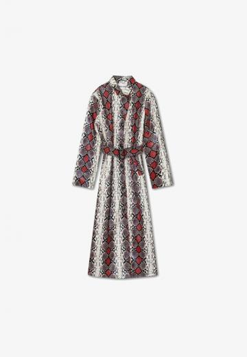 Пальто из искусственной кожи