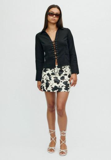 Кожаная юбка