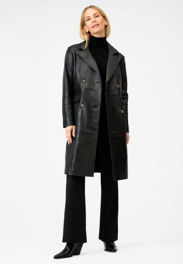 Кожаное пальто