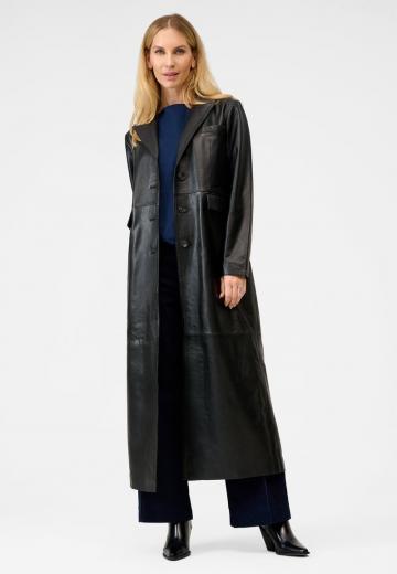 Кожаное пальто