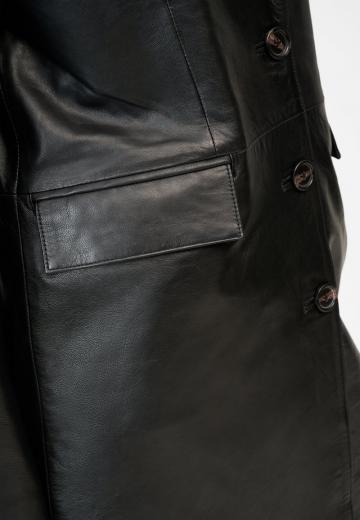 Кожаное пальто