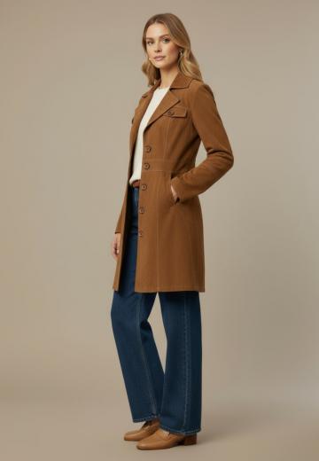 Кожаное пальто