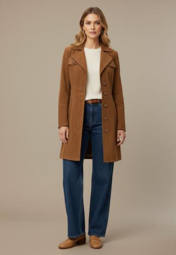 Кожаное пальто