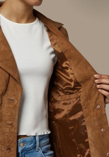 Кожаное пальто