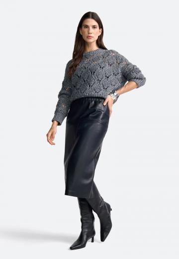 Кожаная юбка