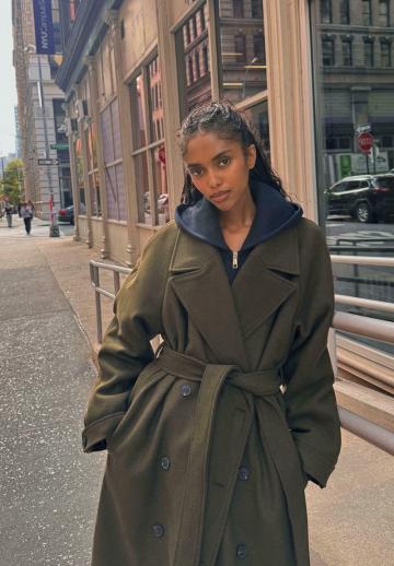 Шерстяное пальто