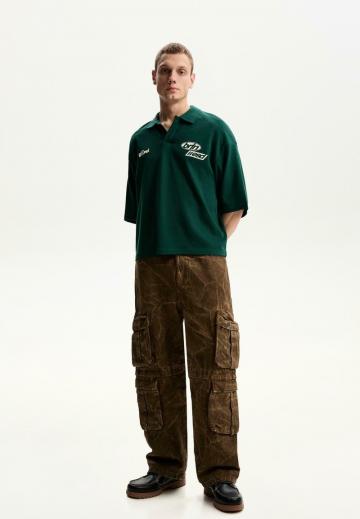 Брюки с накладными карманами