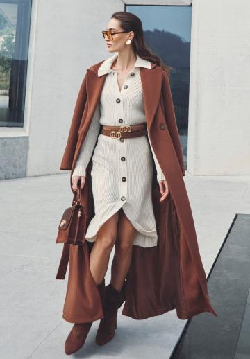 Шерстяное пальто