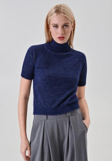 Пуловер с коротким рукавом