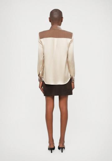 Атласная блузка