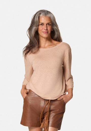 Пуловер с рукавом три четверти