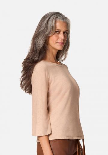 Пуловер с рукавом три четверти